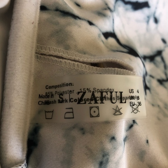 Zaful Marble Two Piece Bikini Set - Picture 5 of 5